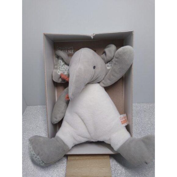 NIB Doudou et Compagnie Couleurs Savne Elephant Plush Lovey Baby Toy - Picture 1 of 6
